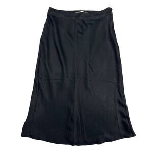 NEW black satin midi Skirt by BCBGeneration women's 4 small